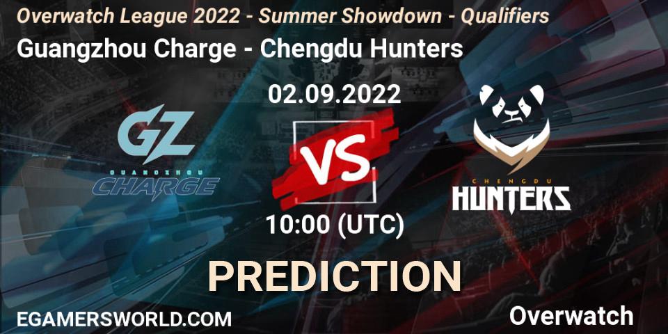 Pronósticos Guangzhou Charge - Chengdu Hunters. 02.09.22. Overwatch League 2022 - Summer Showdown - Qualifiers - Overwatch