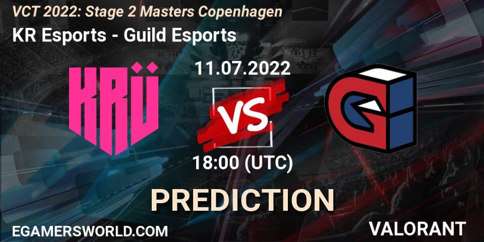 Pronósticos KRÜ Esports - Guild Esports. 11.07.2022 at 19:00. VCT 2022: Stage 2 Masters Copenhagen - VALORANT