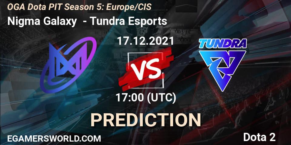 Pronósticos Nigma Galaxy - Tundra Esports. 17.12.2021 at 17:01. OGA Dota PIT Season 5: Europe/CIS - Dota 2