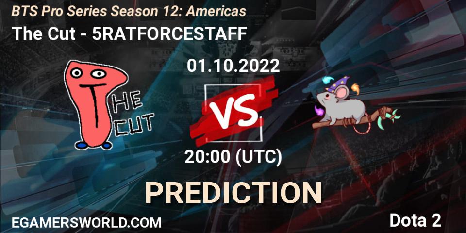 Pronósticos The Cut - 5RATFORCESTAFF. 29.09.2022 at 00:58. BTS Pro Series Season 12: Americas - Dota 2