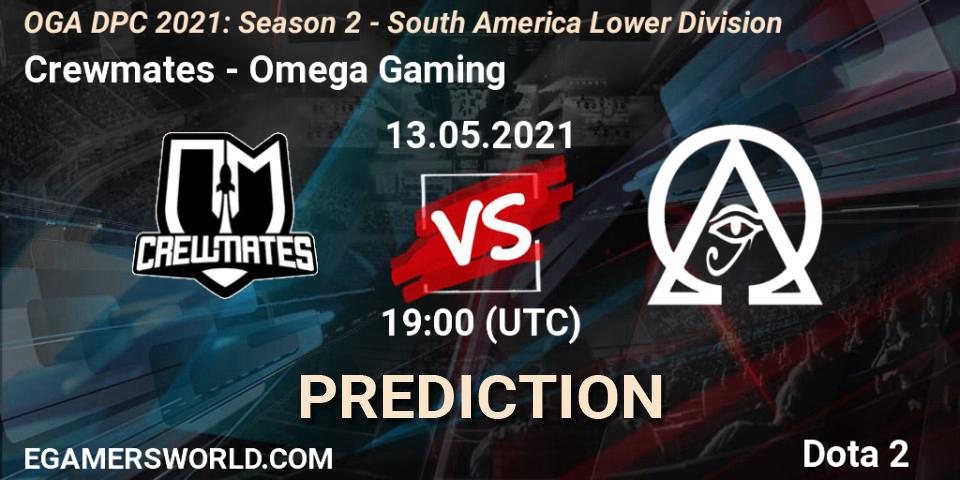 Pronósticos Crewmates - Omega Gaming. 14.05.21. OGA DPC 2021: Season 2 - South America Lower Division - Dota 2