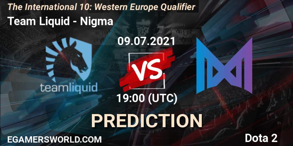 Pronósticos Team Liquid - Nigma Galaxy. 09.07.2021 at 17:57. The International 10: Western Europe Qualifier - Dota 2