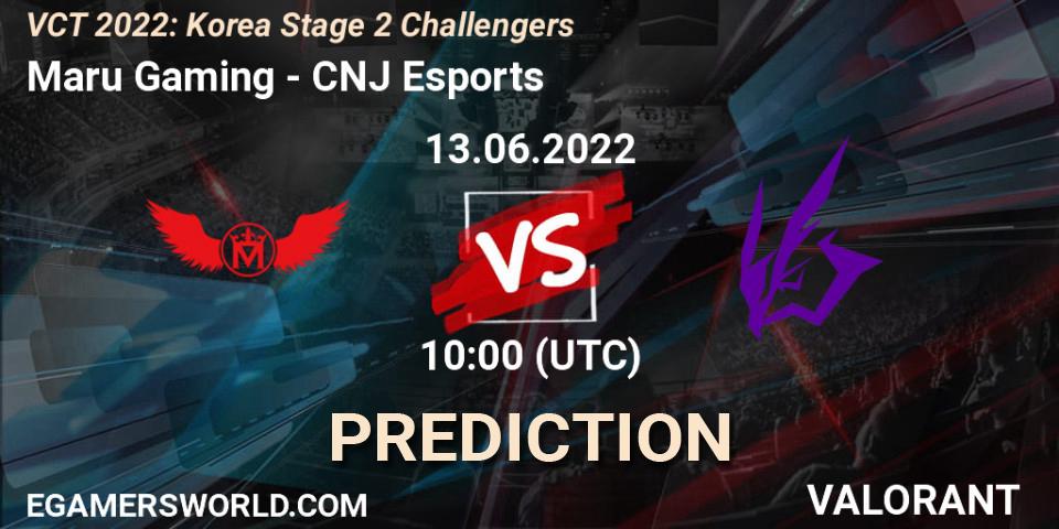 Pronósticos Maru Gaming - CNJ Esports. 13.06.22. VCT 2022: Korea Stage 2 Challengers - VALORANT