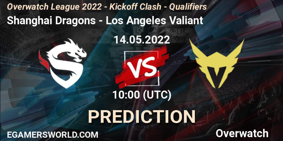 Pronósticos Shanghai Dragons - Los Angeles Valiant. 27.05.22. Overwatch League 2022 - Kickoff Clash - Qualifiers - Overwatch