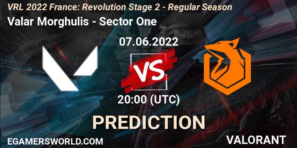 Pronósticos Valar Morghulis - Sector One. 07.06.2022 at 20:00. VRL 2022 France: Revolution Stage 2 - Regular Season - VALORANT