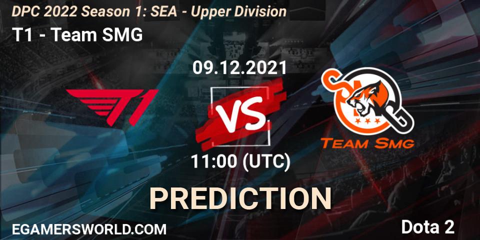 Pronósticos T1 - Team SMG. 09.12.2021 at 11:11. DPC 2022 Season 1: SEA - Upper Division - Dota 2