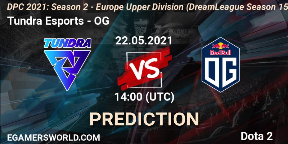 Pronósticos Tundra Esports - OG. 22.05.2021 at 14:09. DPC 2021: Season 2 - Europe Upper Division (DreamLeague Season 15) - Dota 2