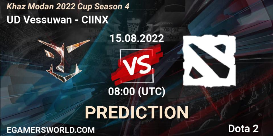 Pronósticos UD Vessuwan - CIINX. 15.08.22. Khaz Modan 2022 Cup Season 4 - Dota 2