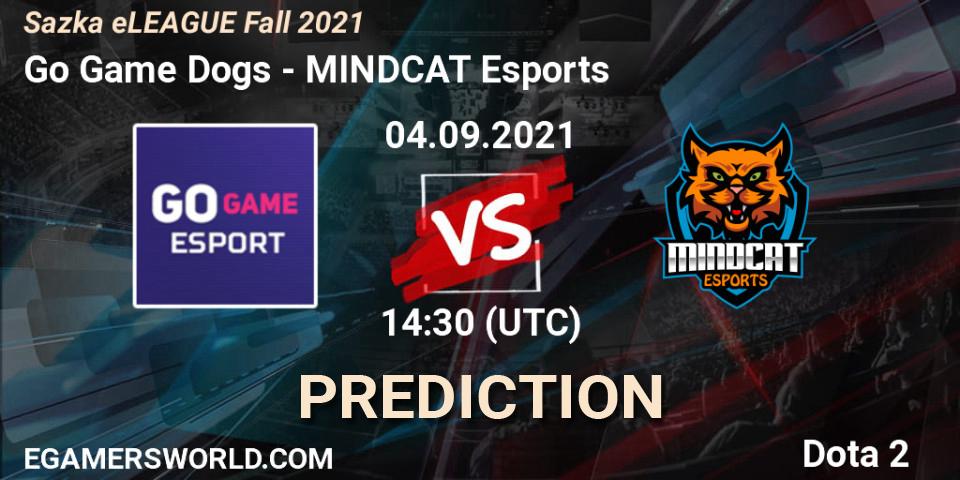 Pronósticos Go Game Dogs - MINDCAT Esports. 04.09.2021 at 14:45. Sazka eLEAGUE Fall 2021 - Dota 2