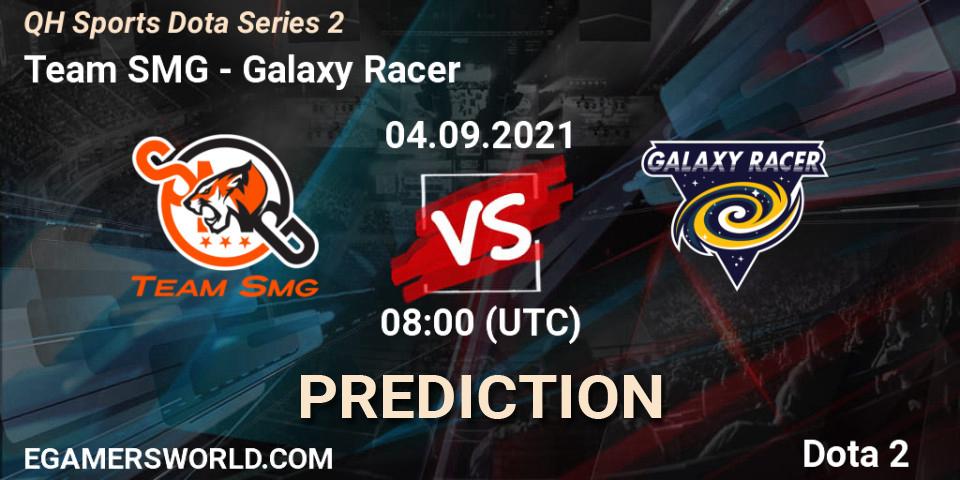 Pronósticos Team SMG - Galaxy Racer. 04.09.2021 at 08:25. QH Sports Dota Series 2 - Dota 2
