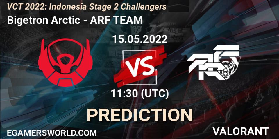 Pronósticos Bigetron Arctic - ARF TEAM. 15.05.2022 at 12:10. VCT 2022: Indonesia Stage 2 Challengers - VALORANT