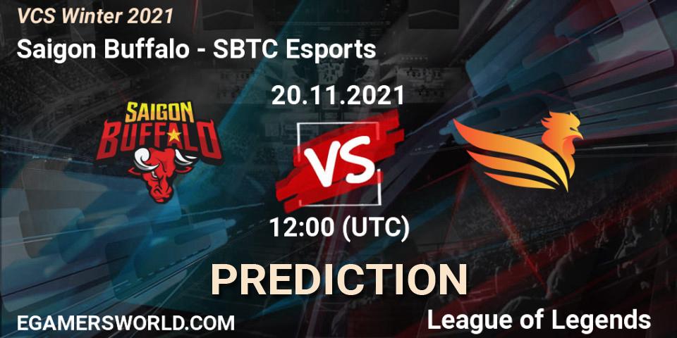 Pronósticos Saigon Buffalo - SBTC Esports. 20.11.2021 at 12:00. VCS Winter 2021 - LoL