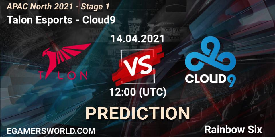 Pronósticos Talon Esports - Cloud9. 14.04.2021 at 12:00. APAC North 2021 - Stage 1 - Rainbow Six