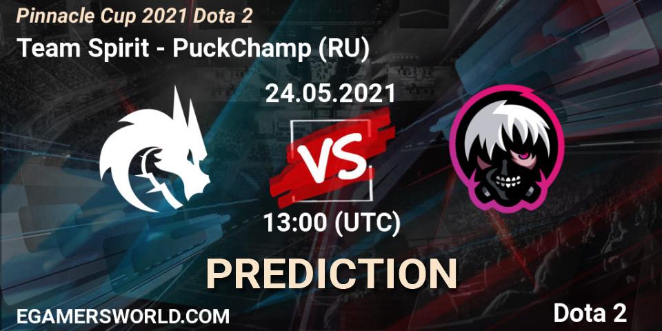 Pronósticos Team Spirit - PuckChamp (RU). 24.05.2021 at 13:00. Pinnacle Cup 2021 Dota 2 - Dota 2