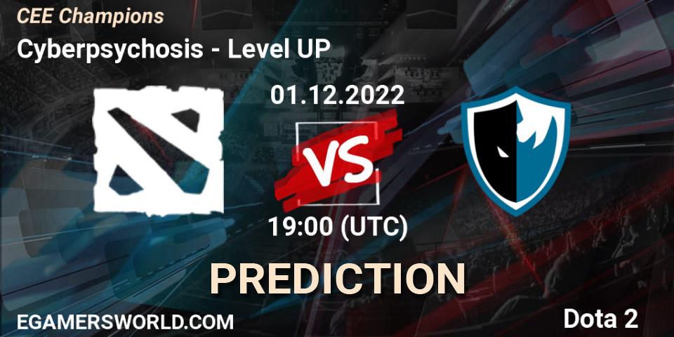 Pronósticos Cyberpsychosis - Level UP. 01.12.22. CEE Champions - Dota 2