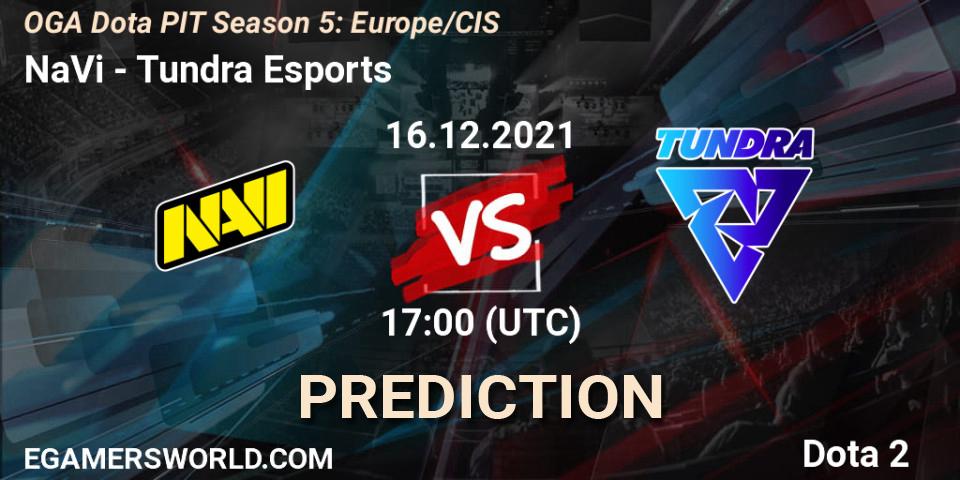 Pronósticos NaVi - Tundra Esports. 16.12.2021 at 17:49. OGA Dota PIT Season 5: Europe/CIS - Dota 2