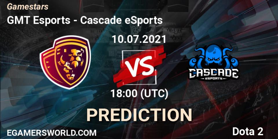 Pronósticos GMT Esports - Cascade eSports. 10.07.21. Gamestars - Dota 2