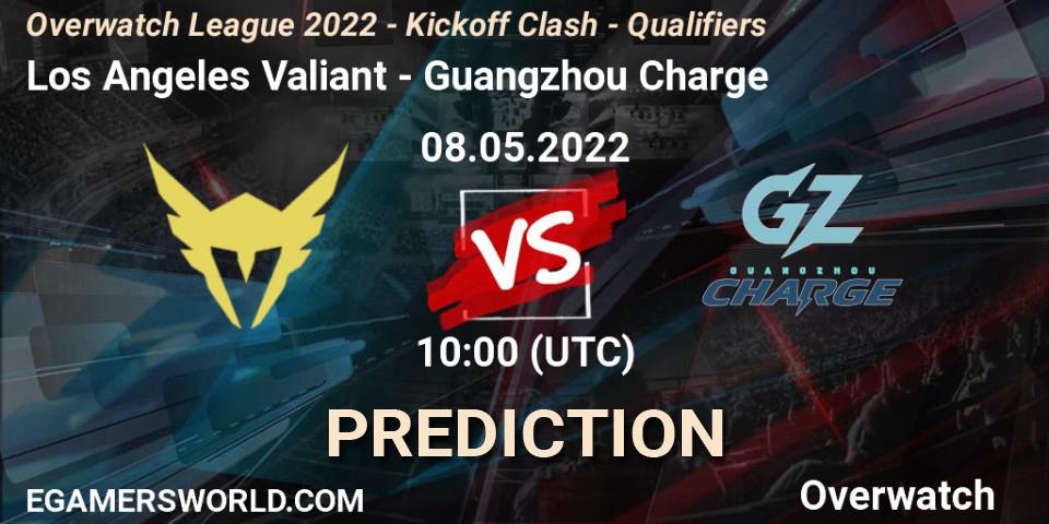 Pronósticos Los Angeles Valiant - Guangzhou Charge. 21.05.22. Overwatch League 2022 - Kickoff Clash - Qualifiers - Overwatch