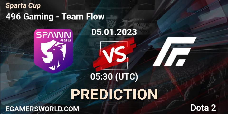 Pronósticos 496 Gaming - Team Flow. 05.01.2023 at 05:50. Sparta Cup - Dota 2