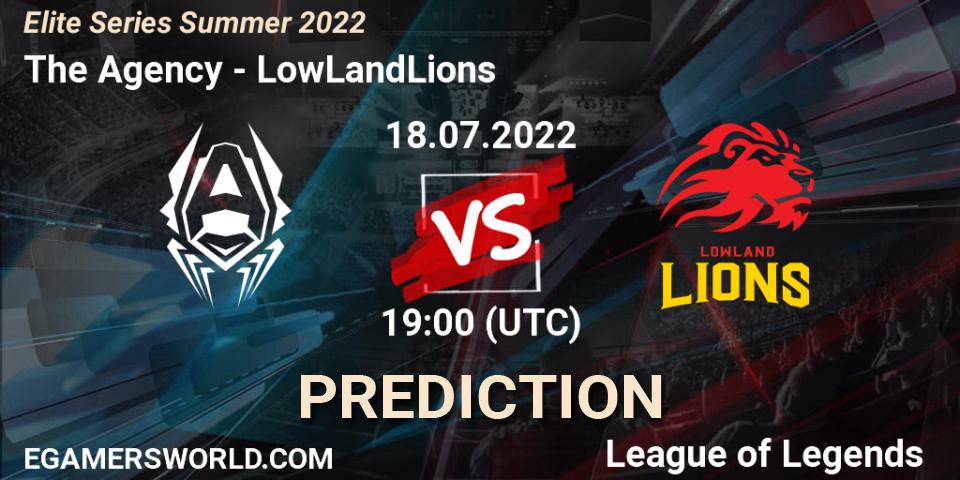 Pronósticos The Agency - LowLandLions. 18.07.22. Elite Series Summer 2022 - LoL