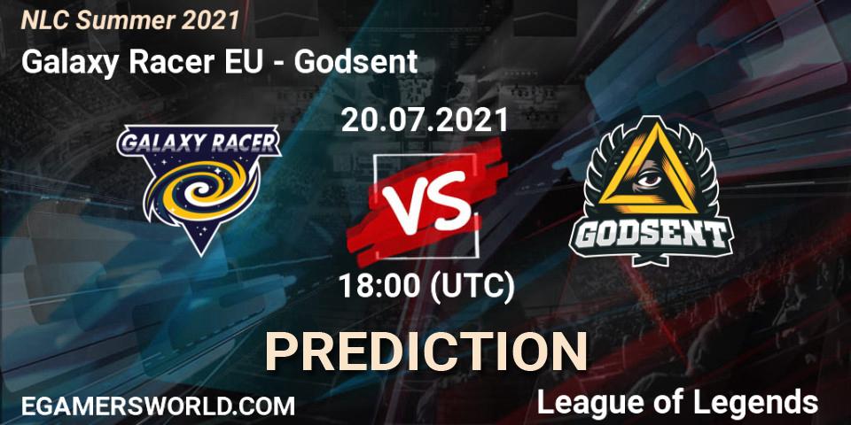 Pronósticos Galaxy Racer EU - Godsent. 20.07.21. NLC Summer 2021 - LoL