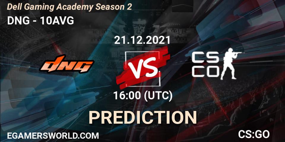 Pronósticos DNG - 10AVG. 21.12.2021 at 16:00. Dell Gaming Academy Season 2 - Counter-Strike (CS2)
