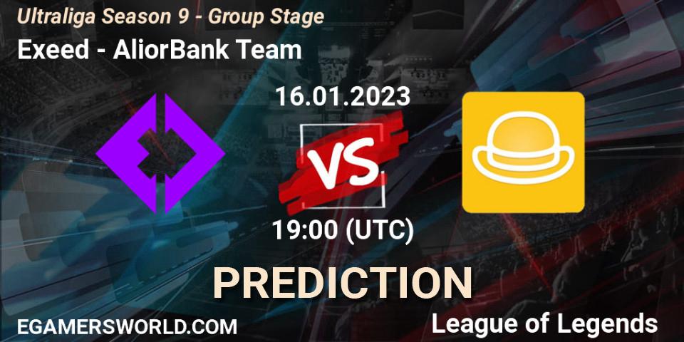 Pronósticos Exeed - AliorBank Team. 16.01.2023 at 19:00. Ultraliga Season 9 - Group Stage - LoL