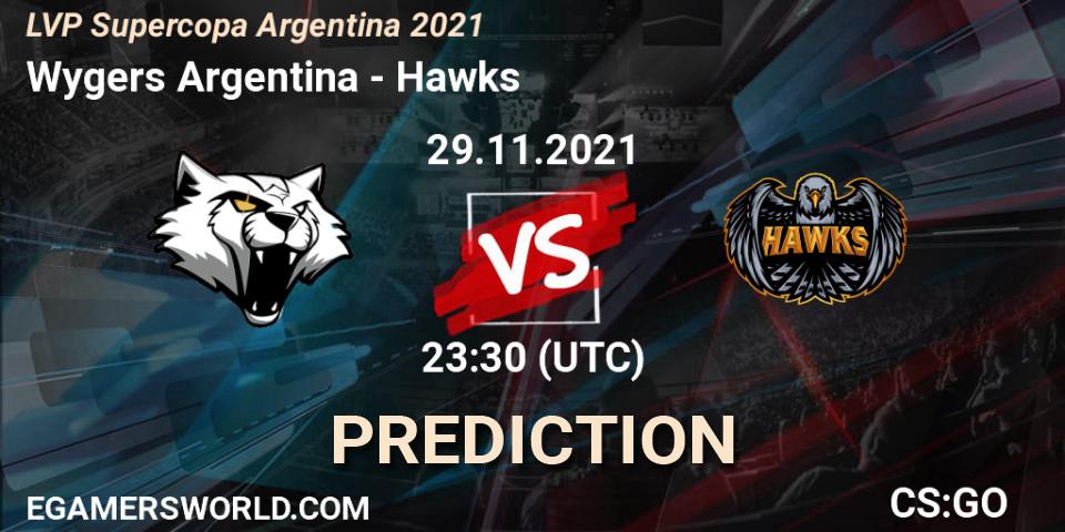 Pronósticos Wygers Argentina - Hawks. 29.11.2021 at 23:30. LVP Supercopa Argentina 2021 - Counter-Strike (CS2)
