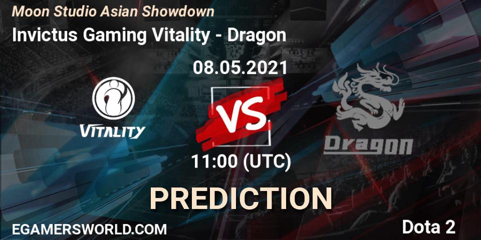 Pronósticos Invictus Gaming Vitality - Dragon. 08.05.2021 at 11:46. Moon Studio Asian Showdown - Dota 2