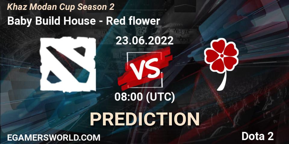 Pronósticos Baby Build House - Red flower. 23.06.2022 at 08:25. Khaz Modan Cup Season 2 - Dota 2