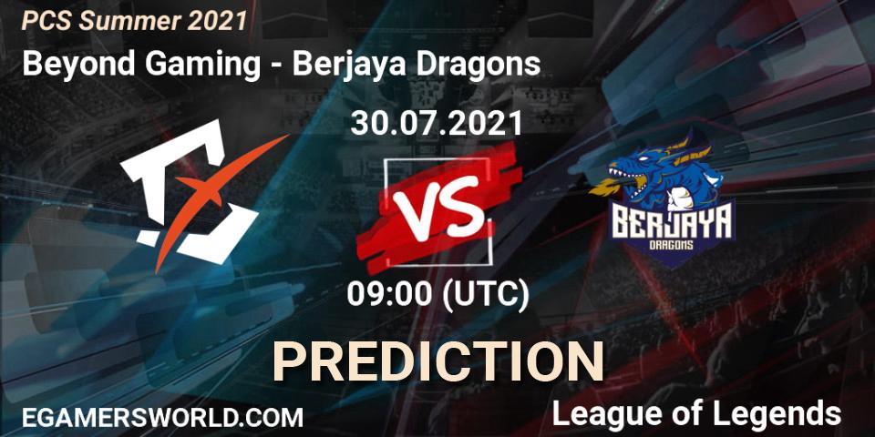 Pronósticos Beyond Gaming - Berjaya Dragons. 30.07.2021 at 09:10. PCS Summer 2021 - LoL