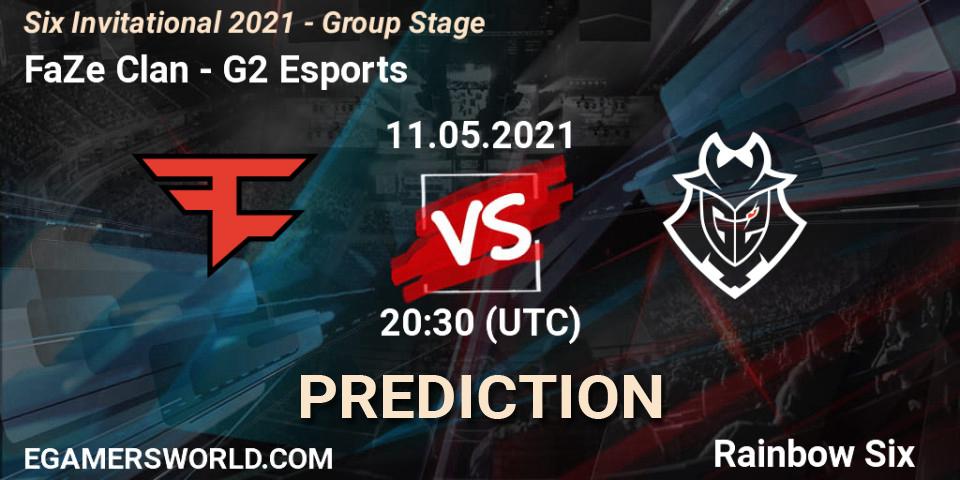 Pronósticos FaZe Clan - G2 Esports. 11.05.2021 at 19:30. Six Invitational 2021 - Group Stage - Rainbow Six