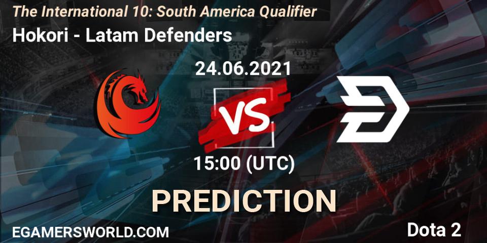 Pronósticos Hokori - Latam Defenders. 24.06.2021 at 15:11. The International 10: South America Qualifier - Dota 2