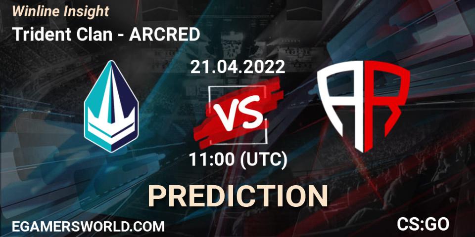 Pronósticos Trident Clan - ARCRED. 21.04.2022 at 11:00. Winline Insight - Counter-Strike (CS2)