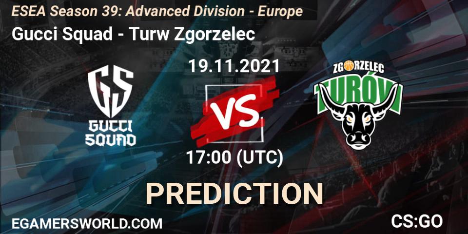 Pronósticos Gucci Squad - Turów Zgorzelec. 19.11.21. ESEA Season 39: Advanced Division - Europe - CS2 (CS:GO)