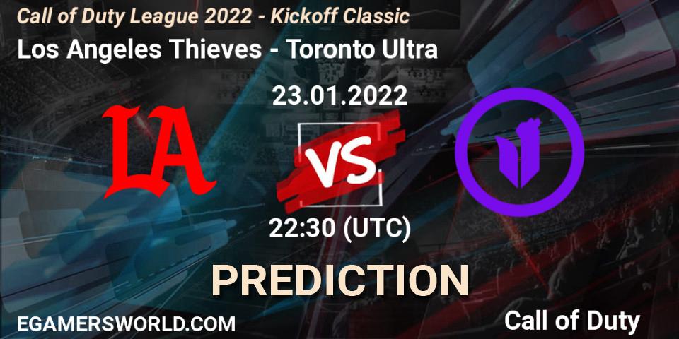 Pronósticos Los Angeles Thieves - Toronto Ultra. 23.01.22. Call of Duty League 2022 - Kickoff Classic - Call of Duty