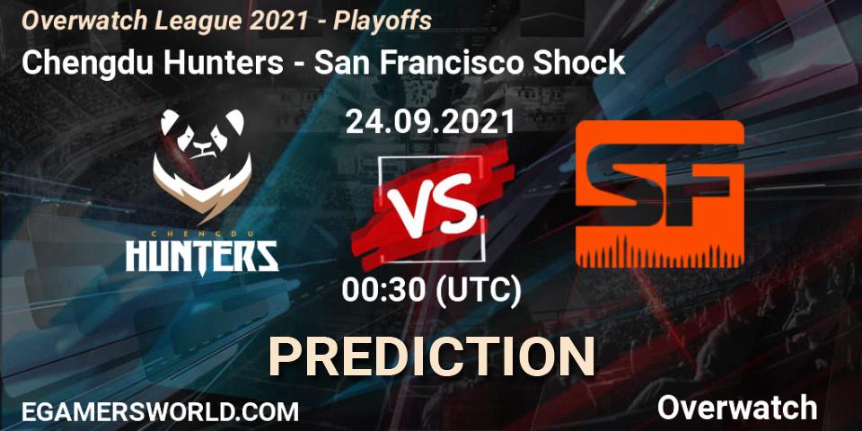 Pronósticos Chengdu Hunters - San Francisco Shock. 24.09.21. Overwatch League 2021 - Playoffs - Overwatch