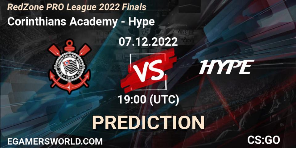 Pronósticos Corinthians Academy - Hype. 07.12.22. RedZone PRO League 2022 Finals - CS2 (CS:GO)
