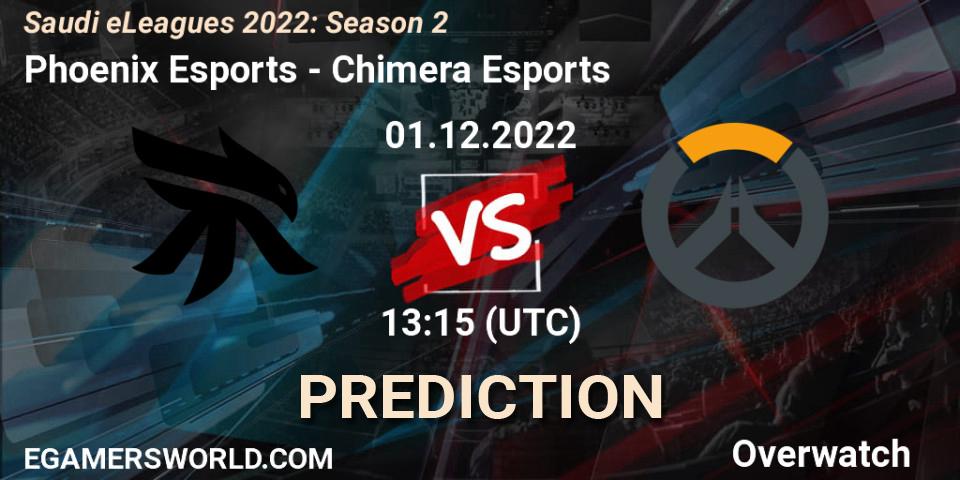 Pronósticos Phoenix Esports - Chimera Esports. 01.12.22. Saudi eLeagues 2022: Season 2 - Overwatch