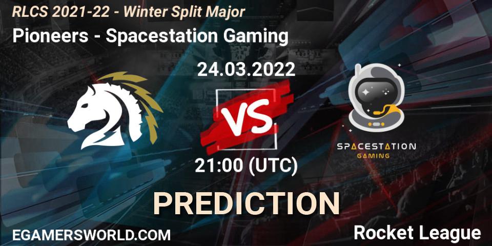 Pronósticos Pioneers - Spacestation Gaming. 24.03.2022 at 18:00. RLCS 2021-22 - Winter Split Major - Rocket League