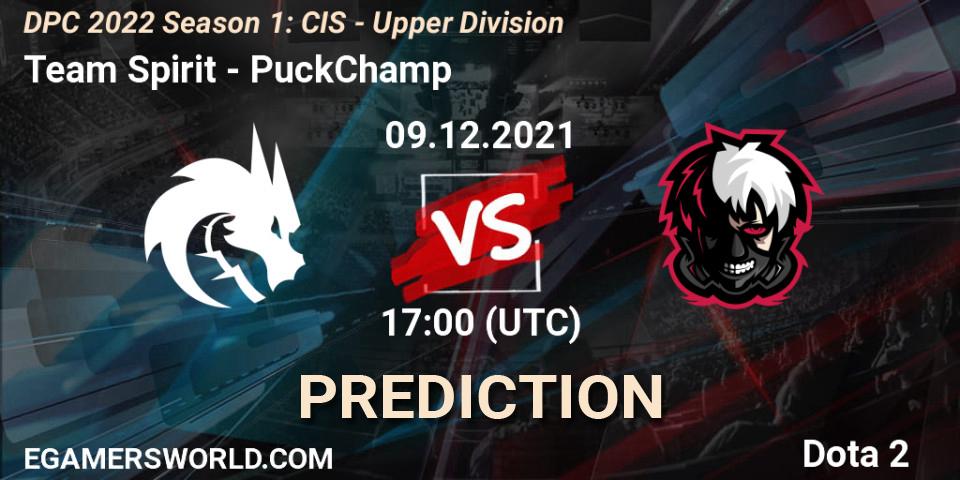 Pronósticos Team Spirit - PuckChamp. 09.12.2021 at 17:32. DPC 2022 Season 1: CIS - Upper Division - Dota 2