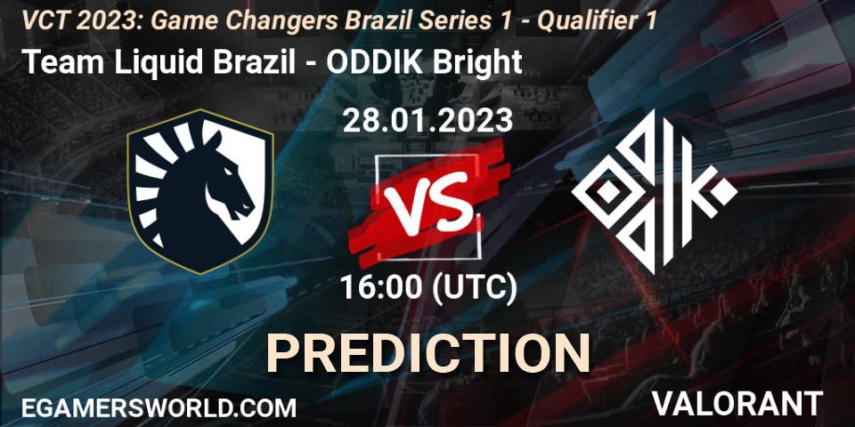 Pronósticos Team Liquid Brazil - ODDIK Bright. 28.01.23. VCT 2023: Game Changers Brazil Series 1 - Qualifier 1 - VALORANT