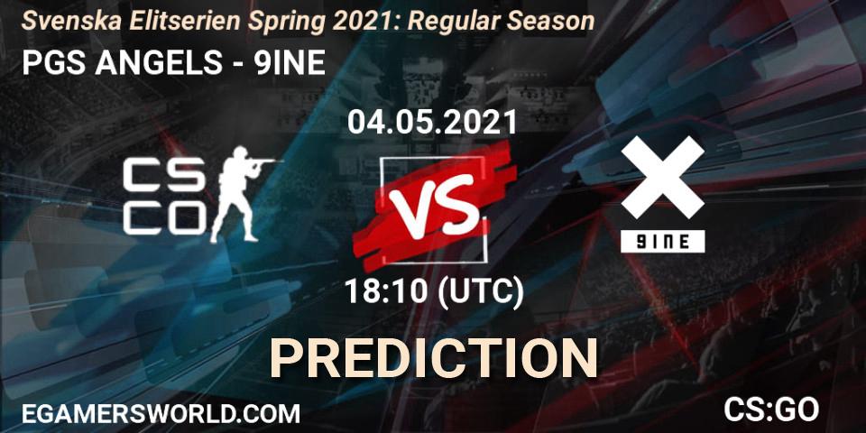 Pronósticos PGS ANGELS - 9INE. 04.05.2021 at 18:10. Svenska Elitserien Spring 2021: Regular Season - Counter-Strike (CS2)