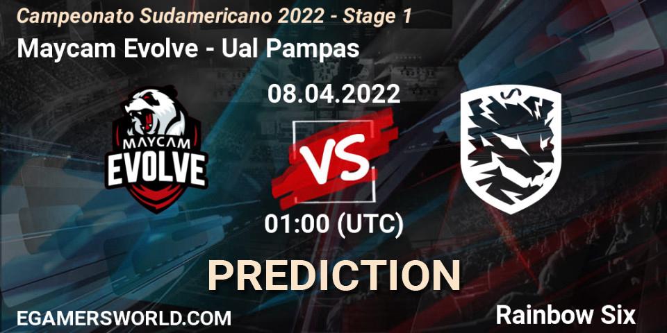 Pronósticos Maycam Evolve - Ualá Pampas. 08.04.2022 at 00:20. Campeonato Sudamericano 2022 - Stage 1 - Rainbow Six