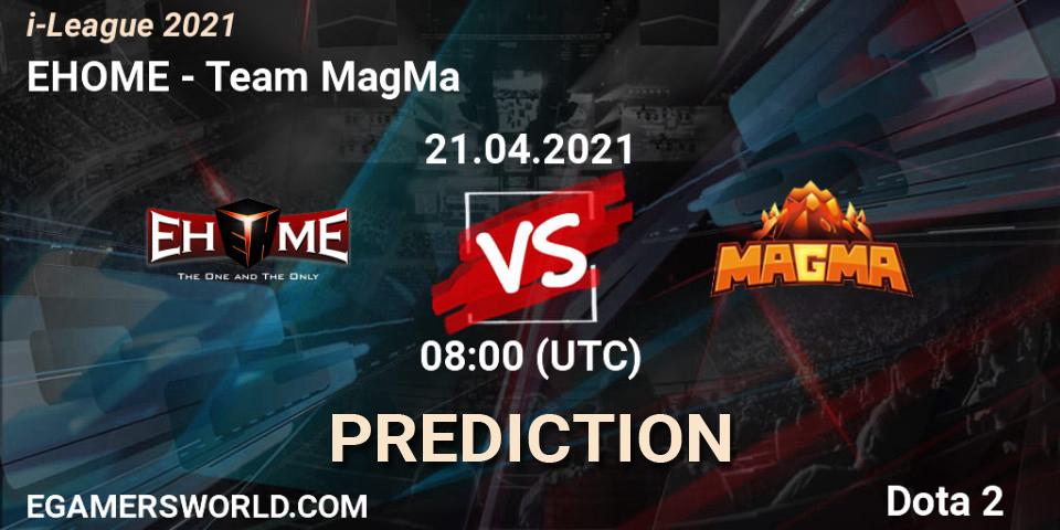 Pronósticos EHOME - Team MagMa. 21.04.2021 at 08:04. i-League 2021 Season 1 - Dota 2