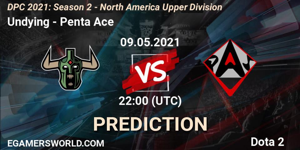 Pronósticos Undying - Penta Ace. 09.05.2021 at 22:03. DPC 2021: Season 2 - North America Upper Division - Dota 2