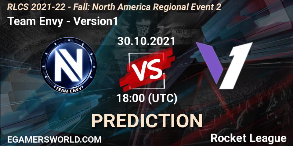Pronósticos Team Envy - Version1. 30.10.21. RLCS 2021-22 - Fall: North America Regional Event 2 - Rocket League