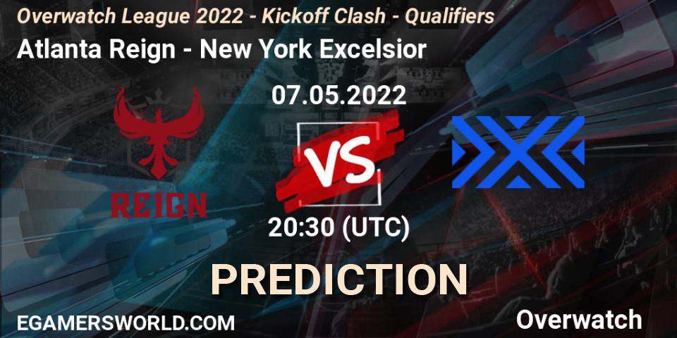 Pronósticos Atlanta Reign - New York Excelsior. 07.05.22. Overwatch League 2022 - Kickoff Clash - Qualifiers - Overwatch