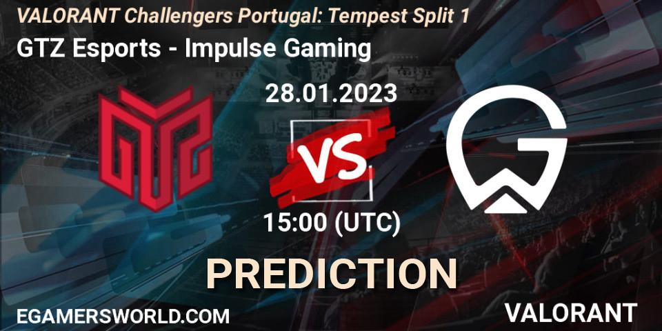 Pronósticos GTZ Esports - Impulse Gaming. 28.01.23. VALORANT Challengers 2023 Portugal: Tempest Split 1 - VALORANT