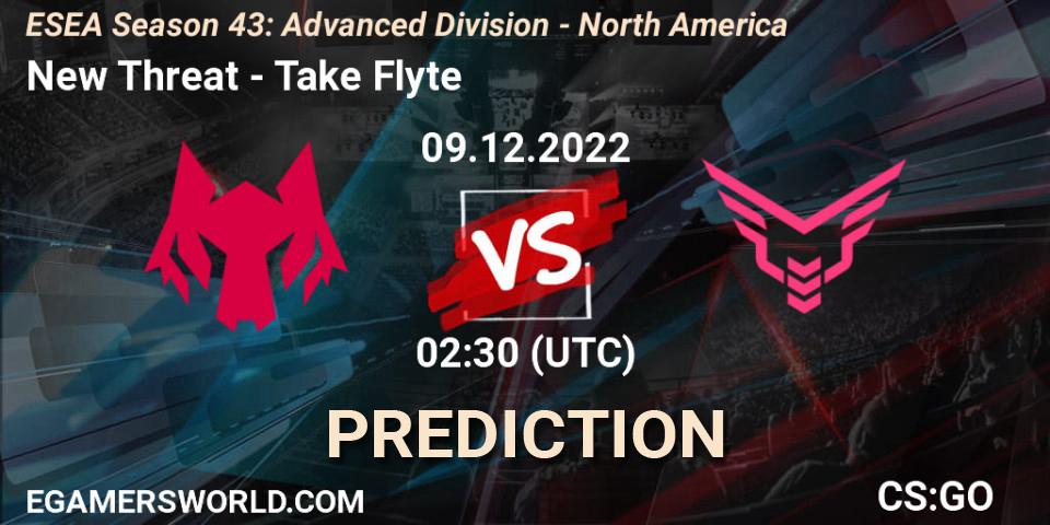 Pronósticos New Threat - Take Flyte. 09.12.22. ESEA Season 43: Advanced Division - North America - CS2 (CS:GO)
